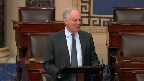 Senator Kaine speaking on Senate floor about birthright citizenship.