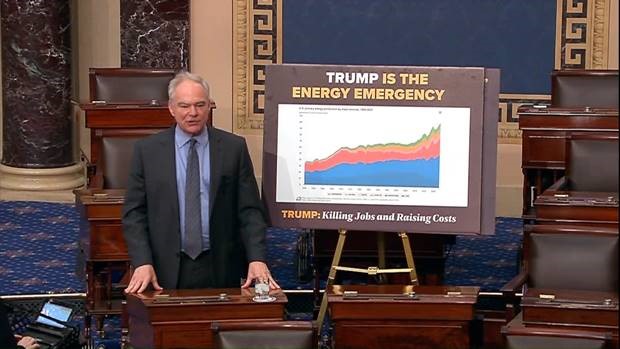 Senator Kaine speaking on Senate floor.